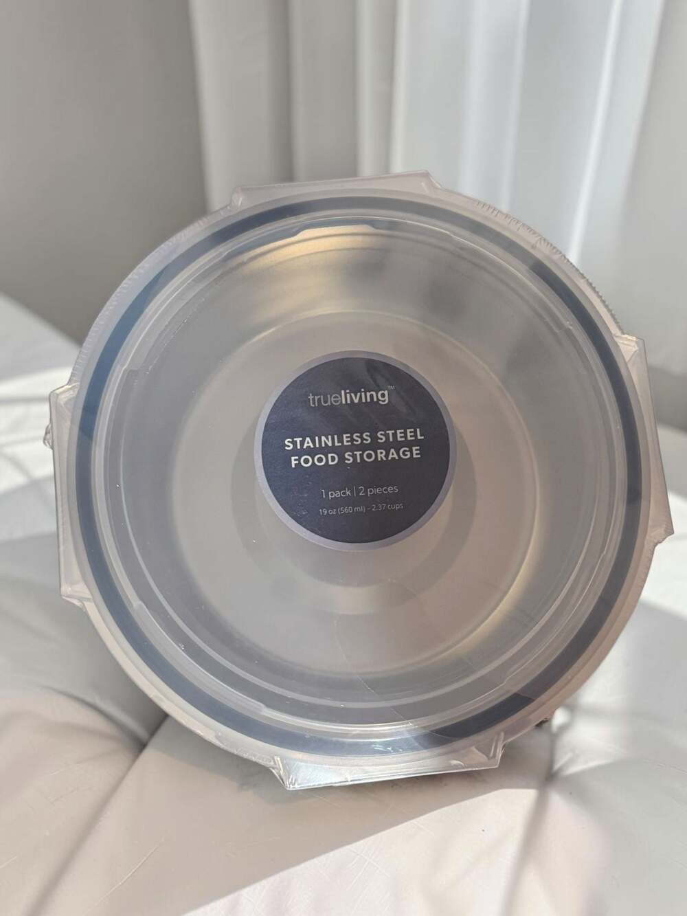 True Living Stainless Steel Food Storage Container 19 oz